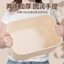 Hộp nhựa ABS đựng đồ có tay cầm vân sọc dọc màu vàng nhạt Bắc Âu 3 size