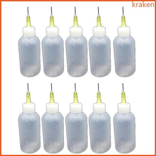 Kra 10 Cái DIY Nhựa Dính Khuôn Nhỏ Khoảng Cách Màu Chai Với Kim Xử Lý Nhựa Màu Chi Tiết Dụng Cụ Thủ Công