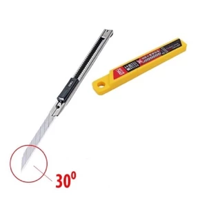 Dao và Lưỡi dao rọc giấy cỡ nhỏ, góc nghiêng 30 độ Deli 2015( dùng điêu khắc, cắt rọc giấy).