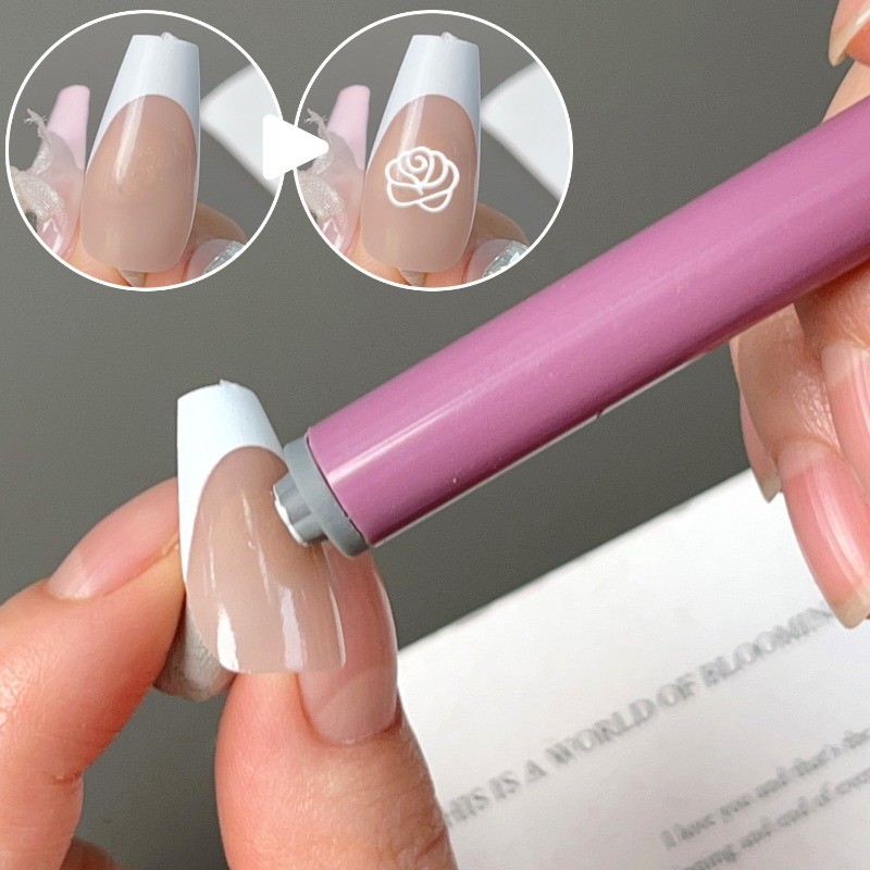 10 Cái / bộ Nail Art Seal Pen - Tem Móng Tay Họa Tiết Bướm Hoa - Dụng Cụ Vẽ Móng Tay - Bút Vẽ Graffiti Làm Móng Tay - Phụ Kiện Thủ Công DIY
