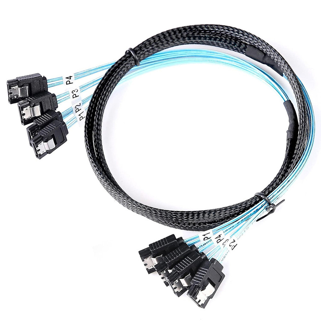Cáp nữ đa giao diện JMT 90 độ / 180 độ Sata sang Sata 4.0 7P có lưới bện cho máy chủ máy tính Sata SSD