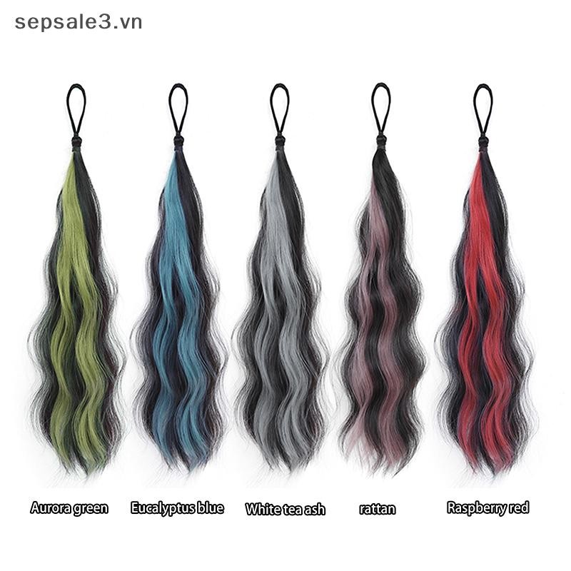 # VN # Highlight Synthetic Self-Winding Hair Bundle Wavy DIY Hair Bun Ponytail Artifact Tóc đuôi ngựa Nối dài Tóc.