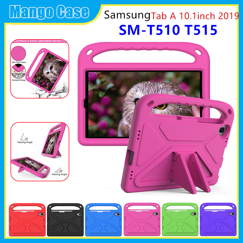 Ốp Lưng Cho Samsung Galaxy Tab A 10.1 Inch 2019 SM-T510 T515 Trẻ Em Vỏ Giá Đỡ Chống Sốc