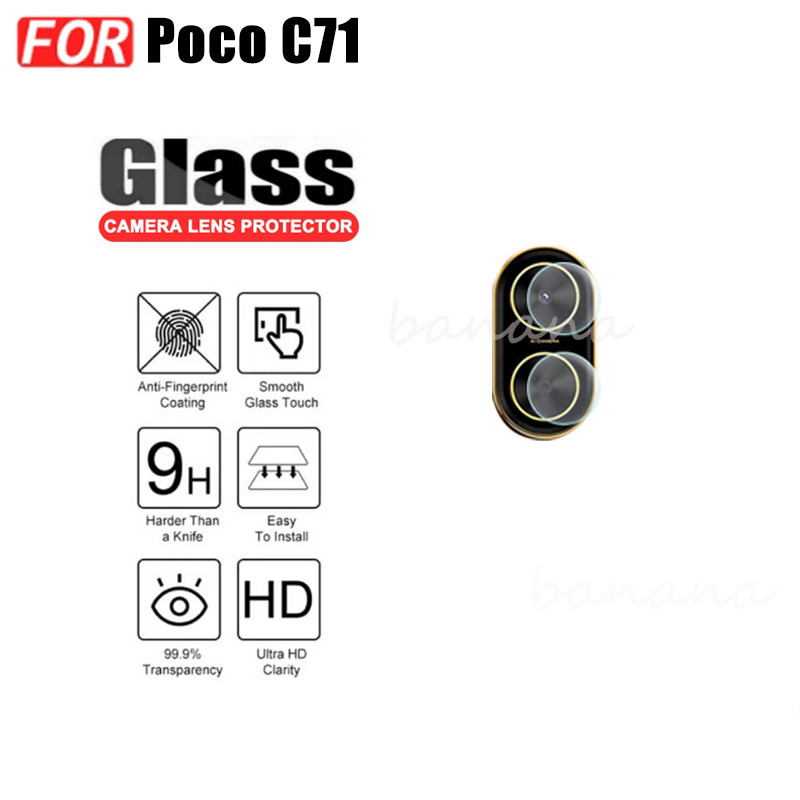 Phim Kính Cường Lực 3 TRONG 1 Poco C71 Cho Poco C75 C61 C65 C40 F7 Pro X7 Pro M7 Pro M7 5G Full Cover Kính Bảo Vệ Màn Hình + Phim Ống Kính Máy Ảnh + Phim Mặt Sau