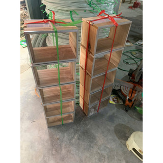 Hộp đựng cào cào cho chim hộp đựng dế cào cào tiện lợi size nhỡ( hộp gỗ )