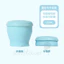 Cốc nước có thể gập lại Macaron Dopamine Du lịch di động dễ thương