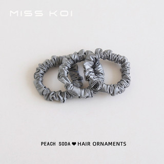 MISMEMO Satin Xếp Ly Scrunchy Dây Buộc Tóc Nữ Đuôi Ngựa Bền Không Dấu Hiệu Băng Đô Đơn Giản