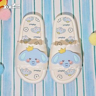 XIXITIAO Dép Niche Mùa Hè Nữ Dễ Thương Voi Phong Cách Mới Ren Độc Đáo Nhà