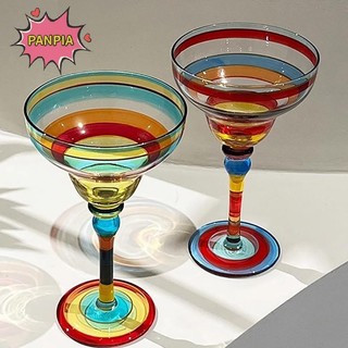 PNPIA Handmade Nhiều Màu Sắc Margarita Ly Rượu Tinh Tế Không Chì Cocktail Thủy Tinh Cho Tiệc Cưới Drinkware Độc Đáo Boutique