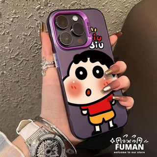 Vỏ Crayon Shin-chan dễ thương cho OPPO Realme Neo 7 GT6 GT5 P1 Pro 6i 5i 5s 5 Q5 C3 C1 Reno 6 5 Pro 5F 4F 4 Lite 5G 4G Vỏ bảo vệ ống kính Vỏ điện thoại chống rơi