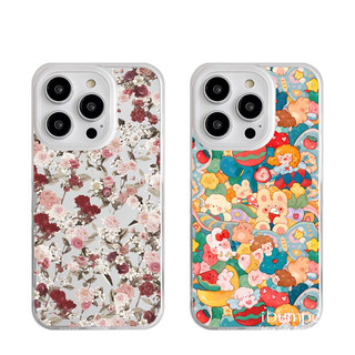 ibumpers Ốp Điện Thoại iPhone Dễ Thương Nhiều Màu Sắc Họa Tiết Hoạt Hình Ốp Lưng Trong Suốt Nhám Mờ Chống Bẩn Chống Sốc Cho IPhone 16 15 14 12 13 11 Pro Max IP 7 8 Plus X XS XR