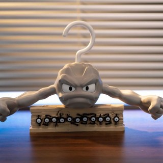 Móc treo hình dạng đá nắm tay nhỏ Hoạt hình Pokémon Hàng hóa Sáng tạo Phù hợp cho mọi trận đấu Móc treo in 3D thông thường