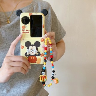 Ốp điện thoại gấp cho Oppo Find N2 N3 Flip Vòng tay Mickey dễ thương có tai Vỏ điện thoại tpu cứng
