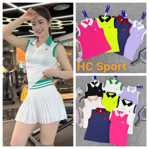 Áo thể thao nữ, Áo chơi tennis, cầu lông, pickleball chất thun lulu QC cao cấp
