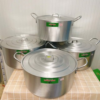 [Giá Xưởng] Nồi Nhôm Đúc Loại Dày Hàng Xưởng, Size Lớn 32–38cm – Nấu Lẩu, Luộc Gà, Hầm Xương
