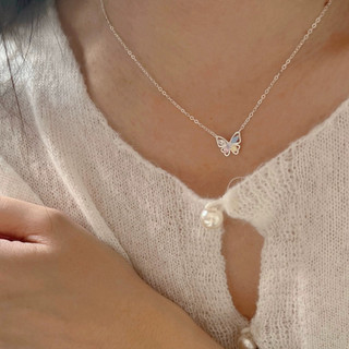 Vòng Cổ Màu Bướm Zircon Vòng Cổ Nữ Phong Cách Hàn Quốc Ánh Sáng Sang Trọng Tinh Tế Xương Đòn Dây Chuyền Phù Hợp Với Học Sinh Trang Sức Quà Tặng Cho Bạn Gái
