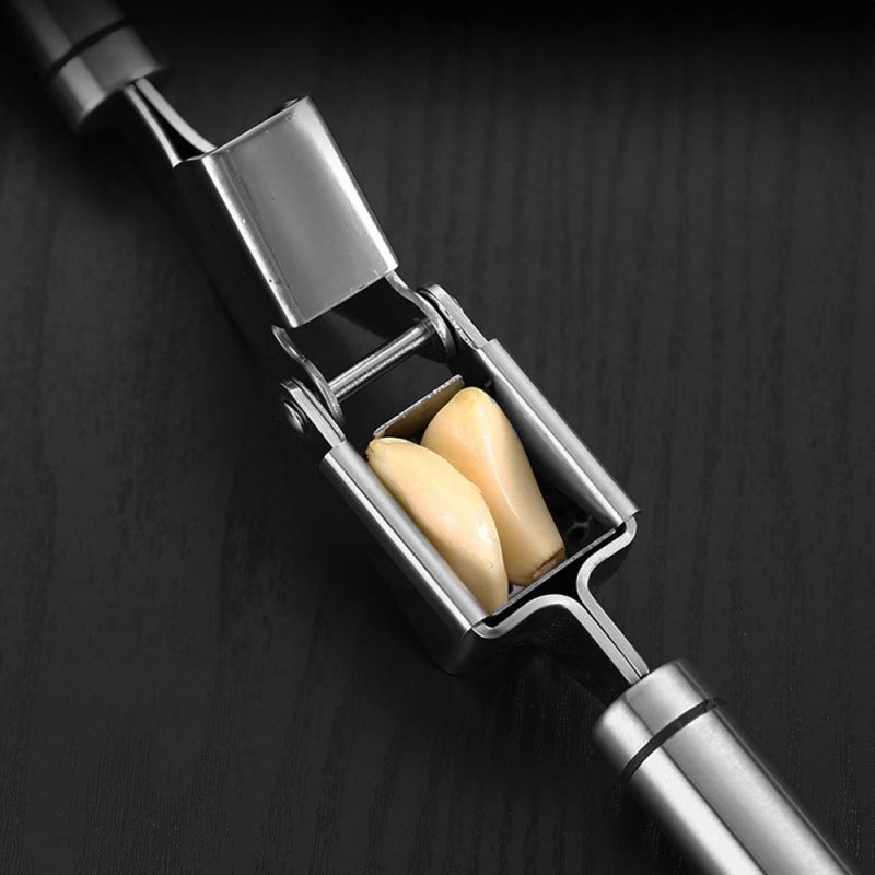 Máy Ép Tỏi Thép Không Gỉ Bền Bỉ & Chống Gỉ - Stainless Steel Garlic Press Mincer Crusher - Ergonomic Kitchen Tool for Garlic/Ginger