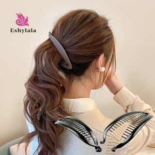 Thời Trang Hình Cá Vuốt Tóc Màu Trơn Đơn Giản Chuối Kẹp Tóc Dành Cho Nữ Bé Gái Sóng Lược Kẹp Tóc Kẹp Bện Kẹp [MỚI]