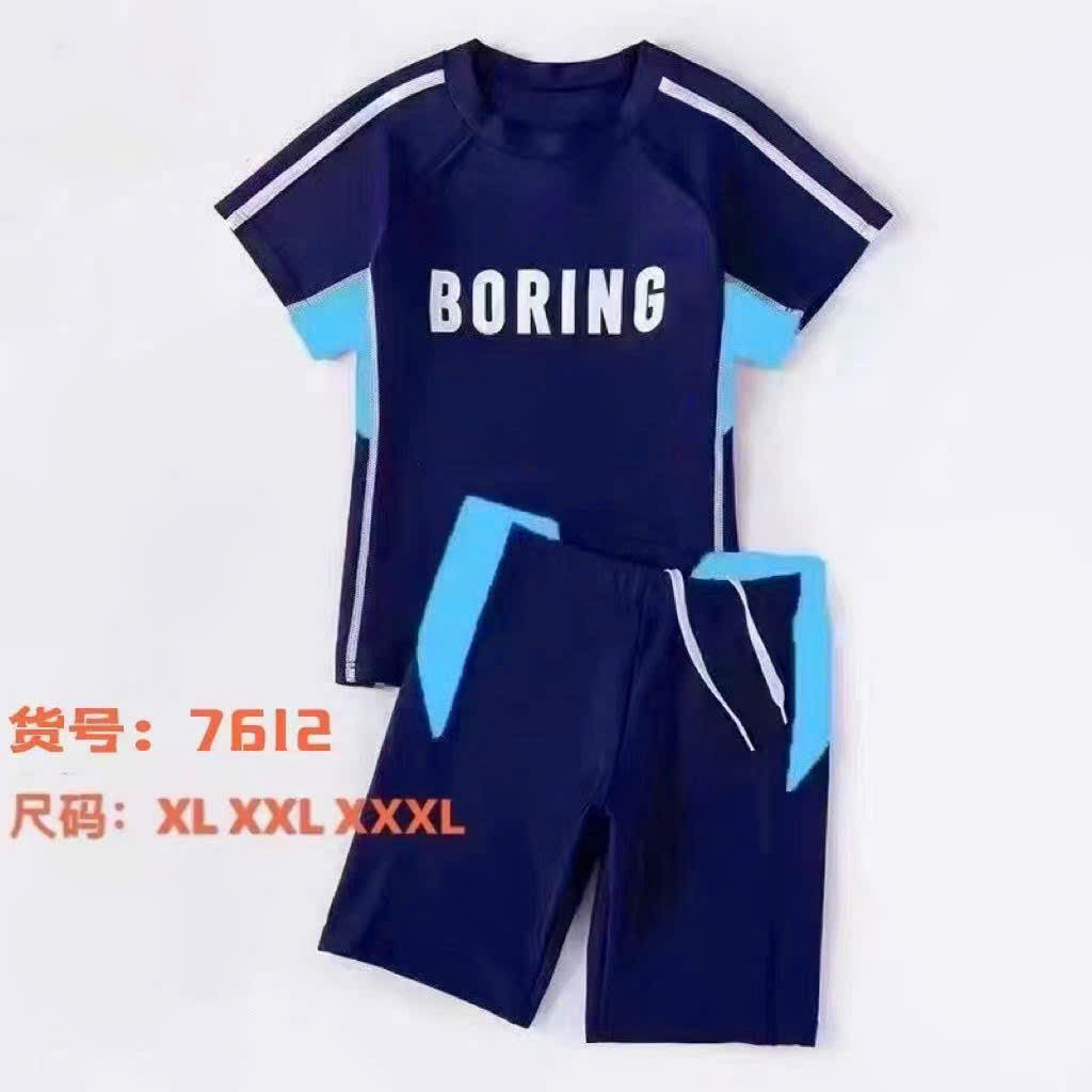 Đồ bơi bé trai  dáng rời gồm áo cộc tay quần đùi , đồ tắm, đồ đi biển cho bé siêu nhân co dãn  mãu mới 4-14 tuổi