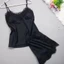ESSENCEH Bộ Đồ Ngủ Dây Nữ, Bộ Đồ Ngủ Mỏng Polyester Mùa Hè, Quần Short Sling Bộ Đồ Giải Trí Thoáng Khí Bộ Đồ Gia Đình
