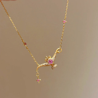 Châu Âu Mỹ ins Phong Cách Mới Micro-Ind Hồng Xương Đòn Dây Xích Nữ