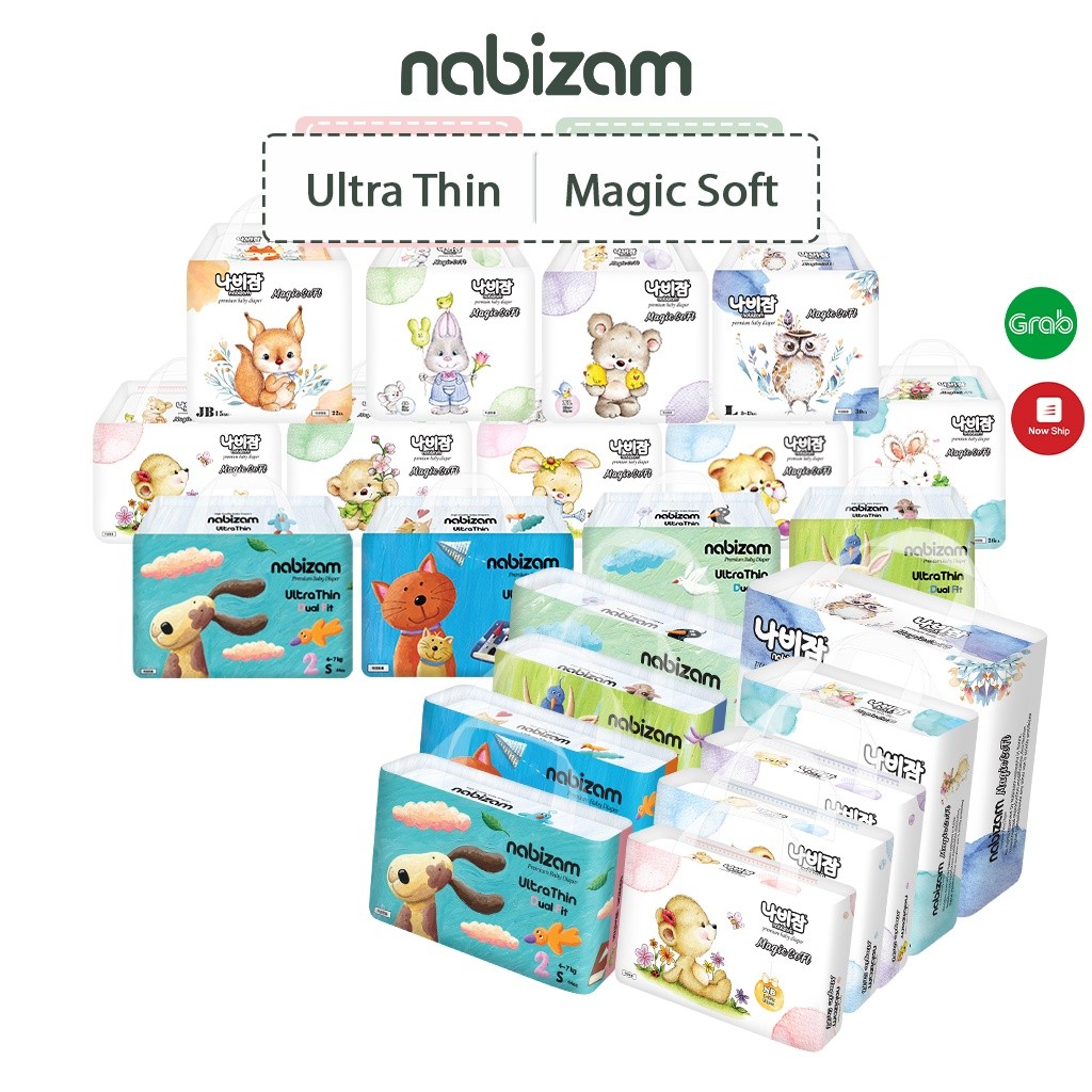 Ảnh Tã/Bỉm Quần NABIZAM Nội Địa Hàn Cao Cấp Các Size M/L/XL/2XL/3XL Cho Bé 6-25kg 1