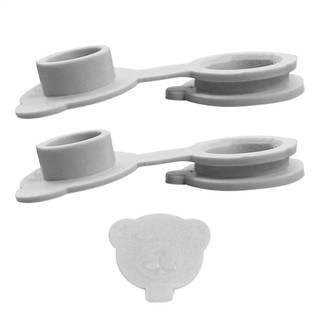 Nút chặn bồn tắm bằng silicon 2 chiếc Thiết kế hình gấu Phòng tắm Thay thế bồn tắm Nút chặn bồn rửa chống rò rỉ Thoát nước cắm antirtvn
