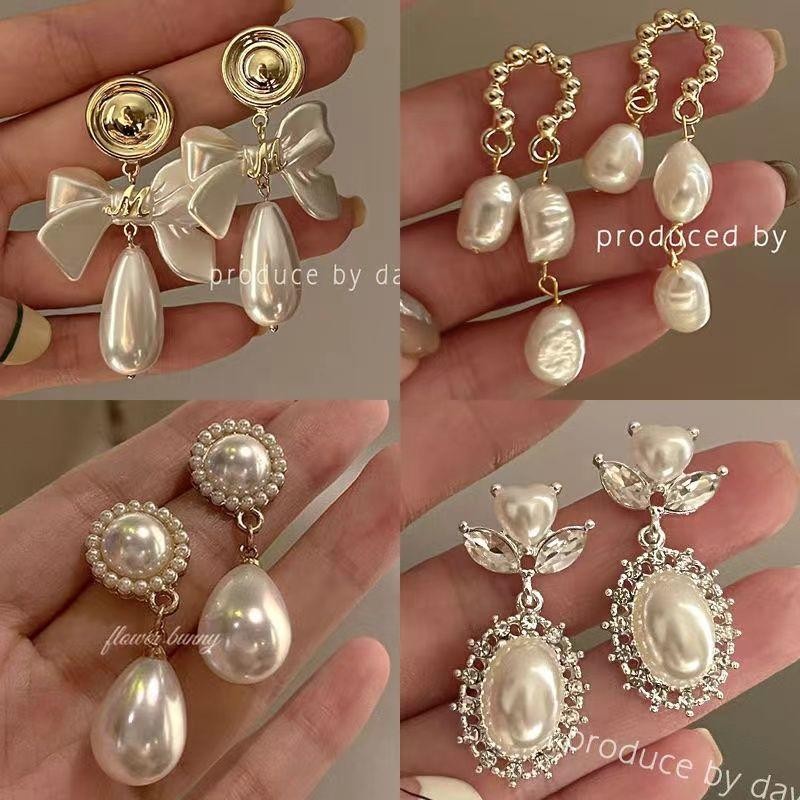 Bông Tai Ngọc Trai Nữ Niche Thiết Kế Bông Tai Cao Cấp 2024 Phong Cách Mới Hợp Thời Trang Phong Cách Nóng Người Ảnh Hưởng