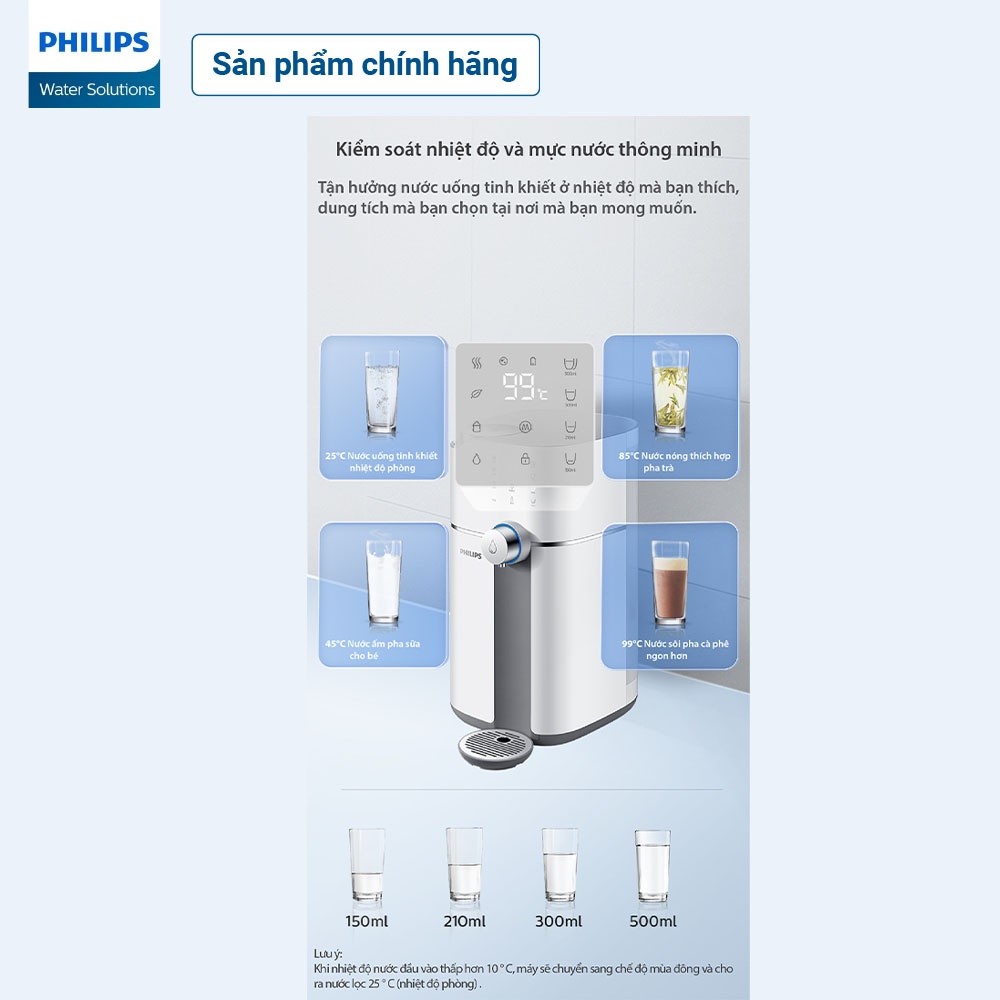 Máy lọc nước RO để bàn Philips ADD6910 - Hàng Chính Hãng - Bảo Hành 24 Tháng