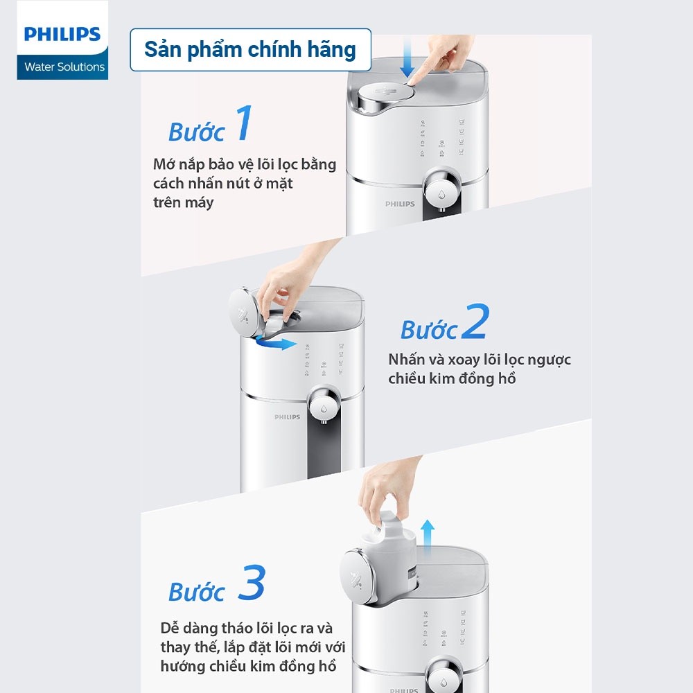 Máy lọc nước RO để bàn Philips ADD6910 - Hàng Chính Hãng - Bảo Hành 24 Tháng