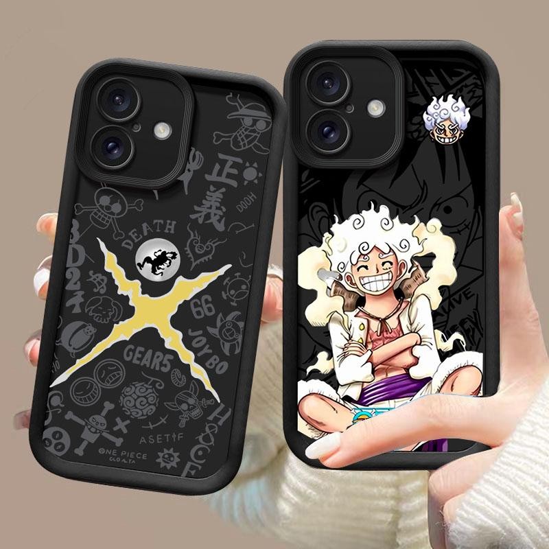 Ốp Điện Thoại Cho Iphone 16 Pro Max 15 14 13 12 11 Pro Max XR X XS 7 8 Plus SE 2 3 Vỏ Điện Thoại Di Động Gear 5 Nika Luffy One Piece Silicone Anime Mềm Chống Sốc Bảo Vệ Camera