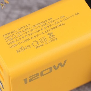 [GOU] Bộ sạc nhanh Type C 120W Sạc nhanh 3.0 Bộ sạc USB cho điện thoại PD Bộ sạc USB VN