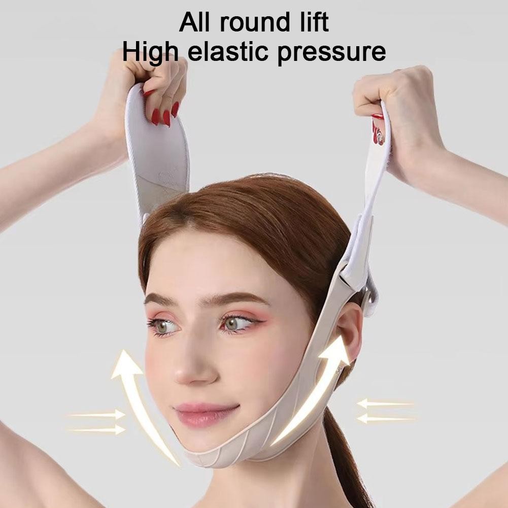 Silicone Co Giãn V Mặt Nâng Đai Nữ Da Mặt Giảm Nếp Nhăn Chăm Sóc Dây Đeo Dụng Cụ Làm Đẹp E2m5