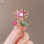 Tinh Tế Mới Magpie Sen Trâm Dành Cho Nữ Áo Chân Huy Hiệu Vintage Pha Lê Hoa Xòe Váy Cô Dâu Tiệc Cưới Trang Sức Quà Tặng Mới