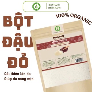 Bột đậu đỏ hữu cơ MIKORGANIC 50G - Đắp mặt nạ, tắm trắng, tẩy da chết mờ thâm với Bột đậu đỏ hữu cơ