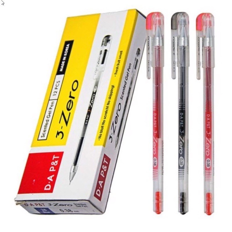 [ COMBO 5 CÂY ]  ]Bút bi nước, bút gel ZERO Hàn Quốc DONG A 0.38mm đủ màu.