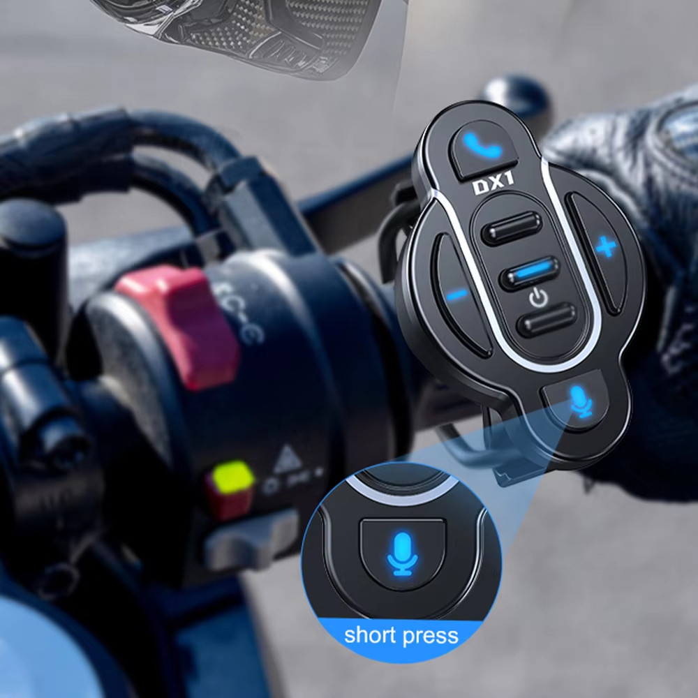 Bluetooth không dây 5.4 Bộ điều khiển từ xa Xe máy Xe đạp Tay lái Bộ điều khiển rảnh tay Cuộc gọi chống nước Nút phương tiện Phát nhạc