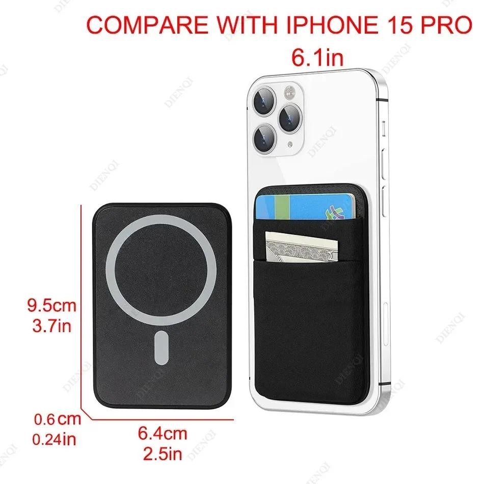 Ví Điện Thoại Đựng Thẻ Đàn Hồi Lycra Magsafe Chủ Thẻ Tương Thích Ví Magentic Cho IPhone 16 15 14 13 12 Pro Max Samsung Android