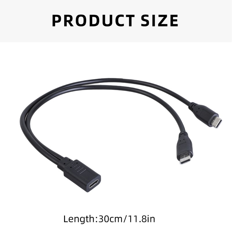 Cáp chia sạc nhanh KING 2 cổng USB Type C 5V3A cho điện thoại thông minh và máy tính bảng