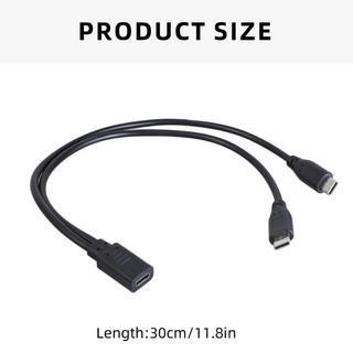 WU Loại C Nữ Sang Loại C Cáp Chia Nam Loại C Cáp Nguồn Sạc Nhiều Loại C Tiện Ích Từ 1 USB Sourc