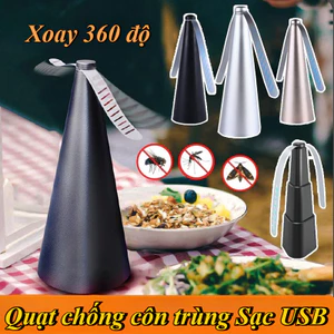 Quạt chống côn trùng Sạc USB,Máy đuổi ruồi cánh quạt đa chức năng ngoài trời,Bảo vệ thực phẩm