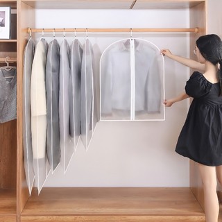 Túi bọc quần áo treo tủ chống bụi, trong suốt chất liệu PEVA, cao cấp, túi bọc trùm quần áo loại dày, chống thấm FE123