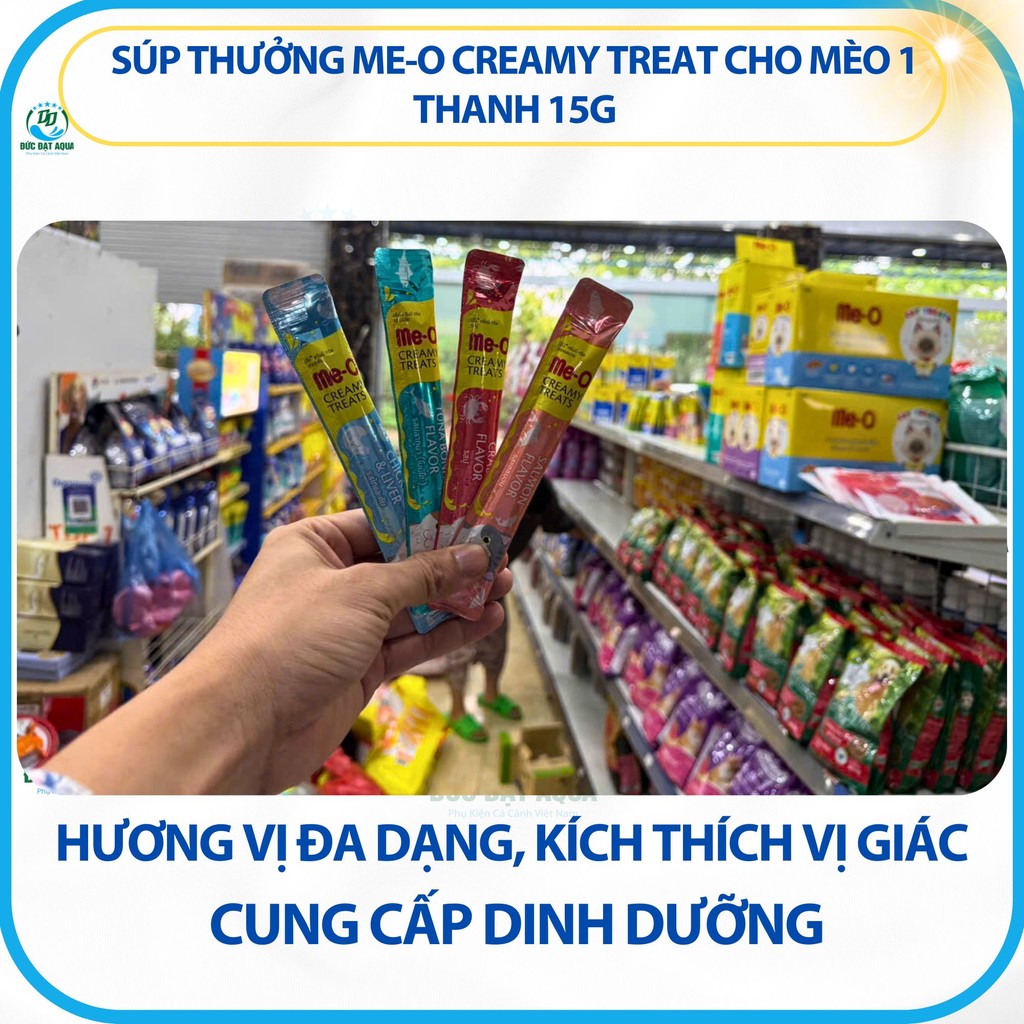 Súp thưởng Me-o Creamy Treat cho mèo 1 thanh 15g Có súp thưởng, mèo cưng mê tít date mới nhất 6
