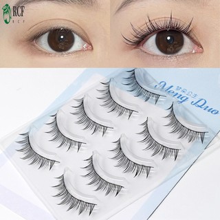 5 Cặp Cosplay Manga Lasshes C Curl Natural Look Lông mi giả cho cuộc sống hàng ngày hoặc những dịp quan trọng