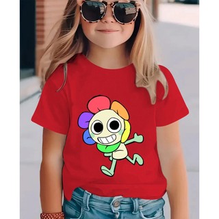 2025 Áo thun họa tiết hướng dương thế giới Dandy mới dành cho trẻ em Áo thun ngắn tay mùa hè