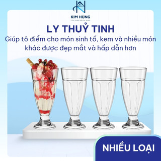 [Giá Xưởng] Bộ 6 cốc ly thủy tinh sinh tố đẹp cao cấp dày dặn giá rẻ 336ml
