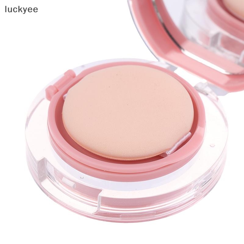 Luckyew Màu Hồng Đệm Không Khí Nền DIY Hộp Rỗng Puff Hộp Có Gương Cho BB Kem Hộp Đựng Mỹ Phẩm Hộp Đựng Trang Điểm Chăm Sóc Da TQ