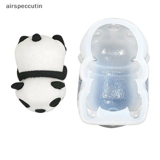 Airspecutin Dễ Thương Gấu Trúc Sữa Pudding Khuôn Silicon Hoạt Hình Dễ Thương Bánh Thạch Khuôn Trang Trí Bánh Nướng Bánh Dụng Cụ Làm Bánh Dụng Cụ Món Tráng Miệng EN