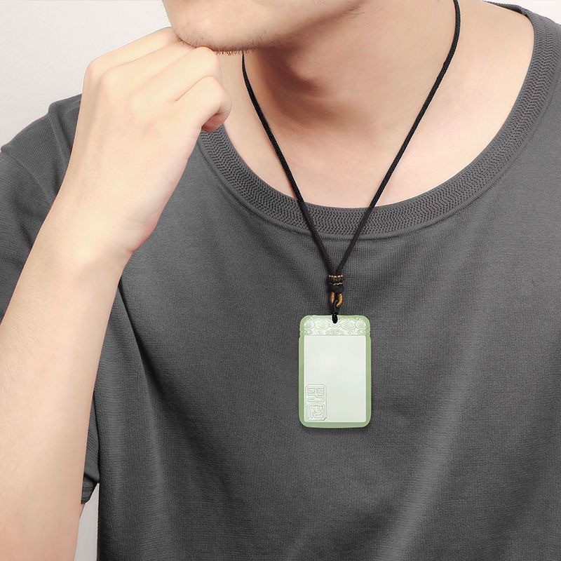 Mặt dây chuyền thương hiệu Sapphire Wuwu tự nhiên, Vòng cổ trang sức nam nữ cổ điển đơn giản