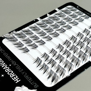 Dây mỏng Wispy Lash Cụm siêu nhẹ Lông mi giả lâu trôi để hẹn hò Đám cưới Sử dụng hàng ngày